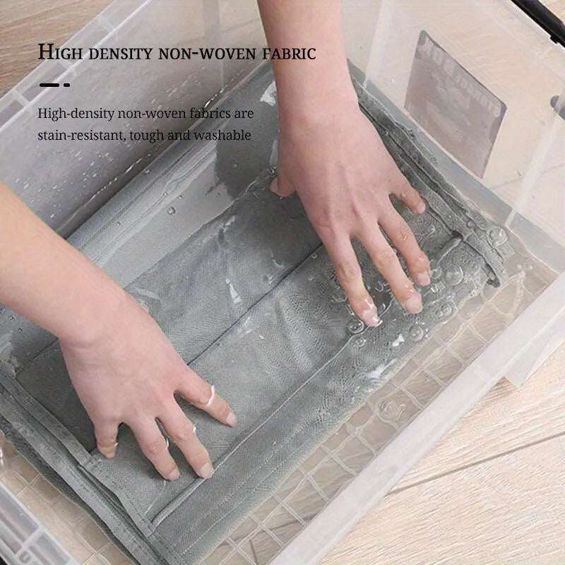 6 Pocket Hanging Handbag Organizer For Wardrobe Closet Gray Waterproof Storage Bag Door Wall Clear Sundry Bag With Hange