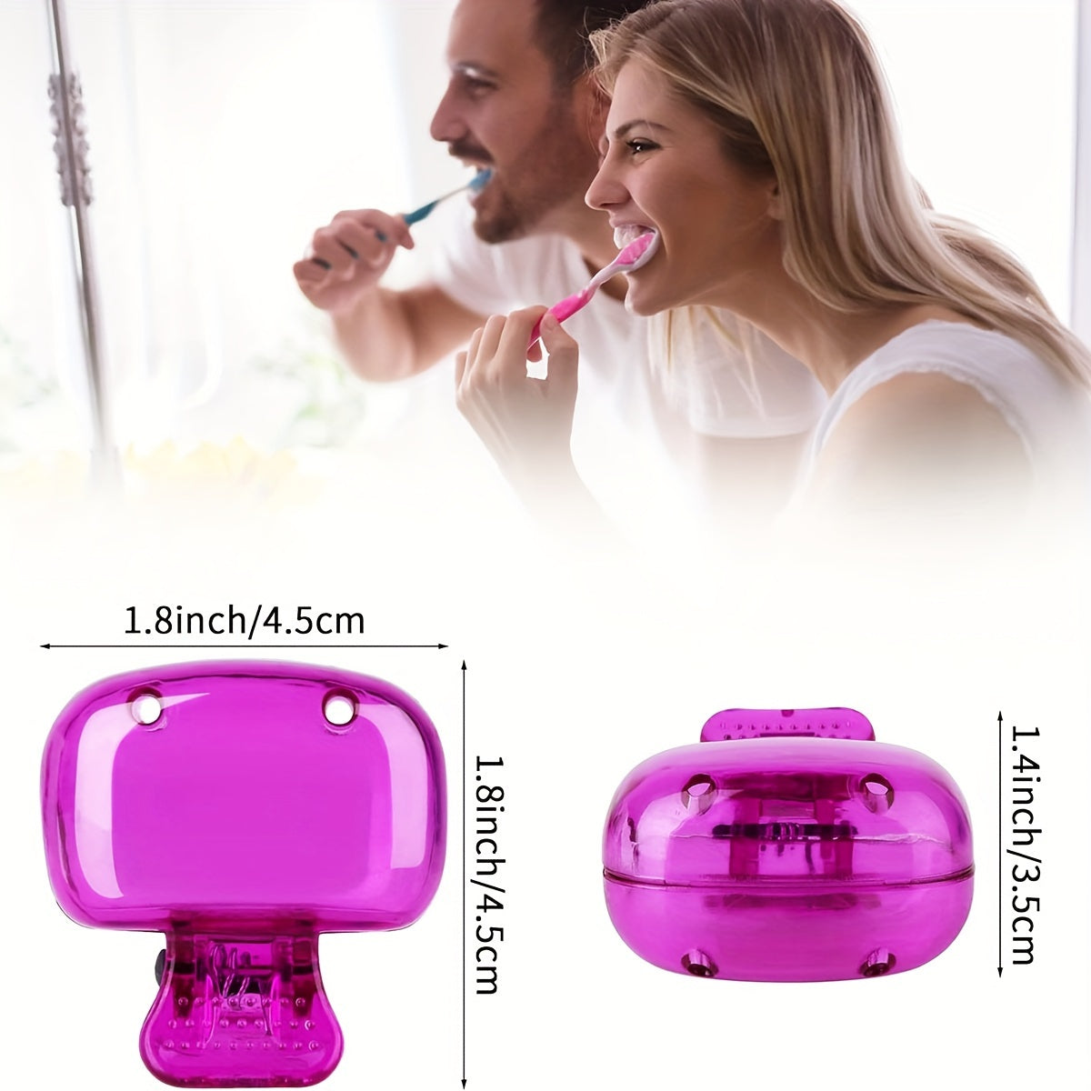 4 pcs Portable Toothbrush Head Covers - Odorless, Dustproof Travel Caps for Home & Personal Care