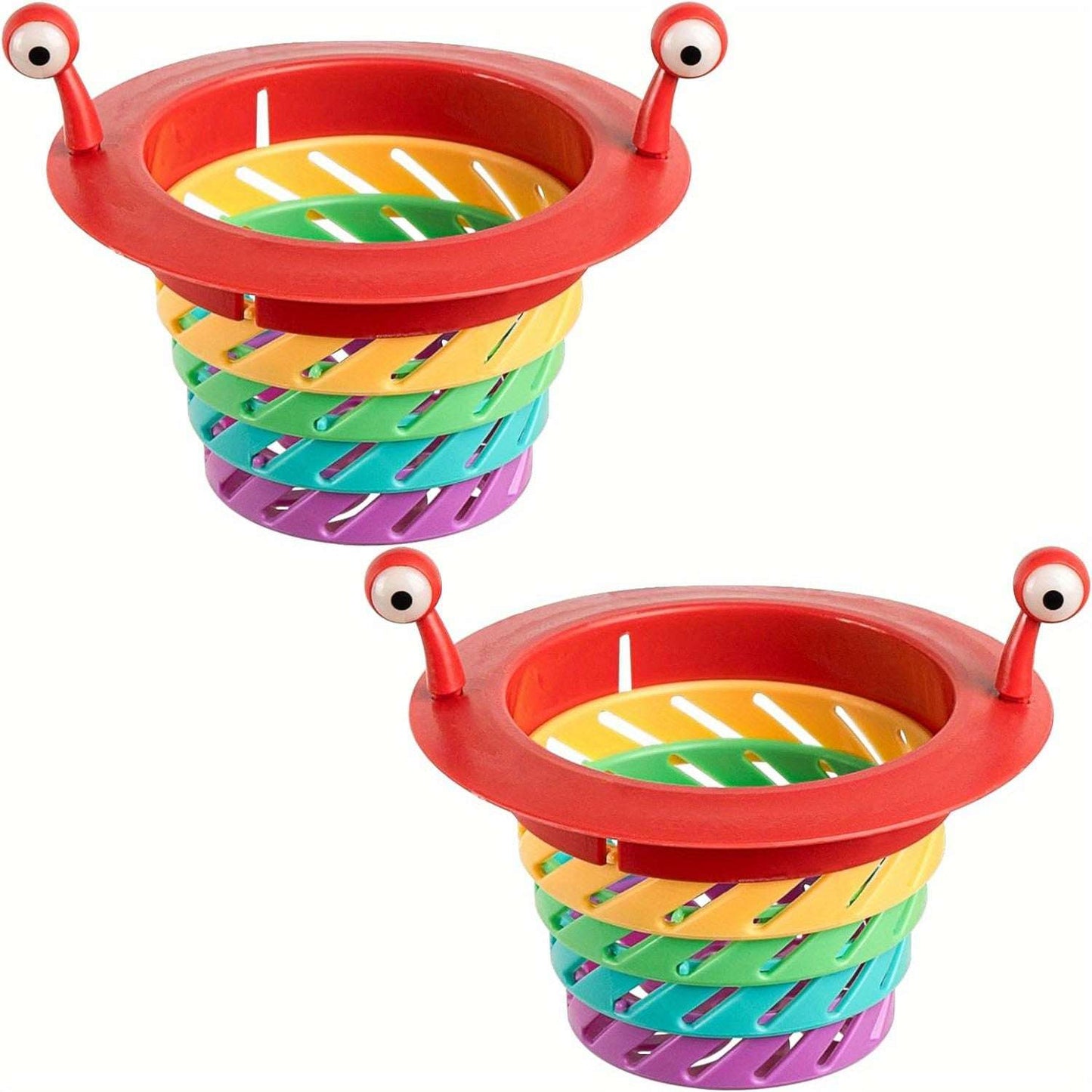Colourful Foldable Retractable Kitchen Sink Strainer, Plastic Drain Filter Net, Anti-Clogging Catcher for Bathroom, Sewer, Pool - Non-Food Contact Safe, Bathroom Drain Filter