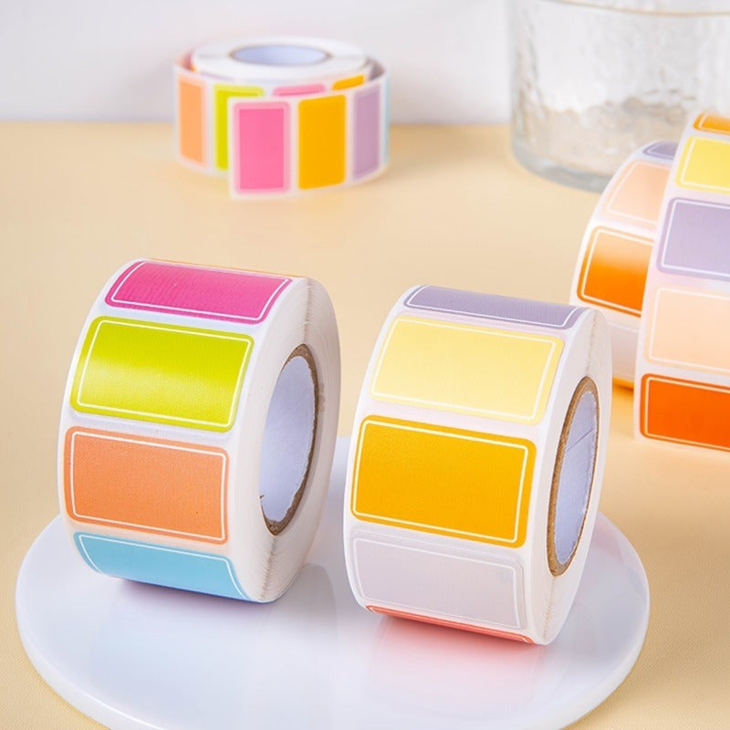 500 Color Label Stickers, suitable for all kinds of label stickers, for office and school supplies classification and marking, handwritten name tags
