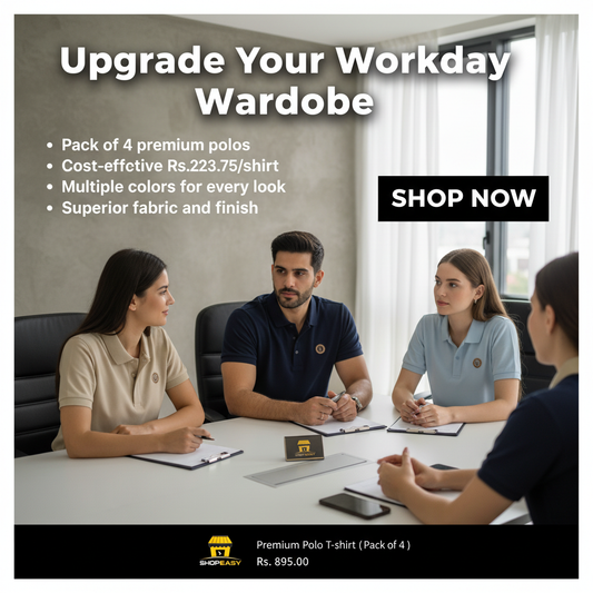 4 Polo T-Shirt Bundle – Everyday College Style Pack