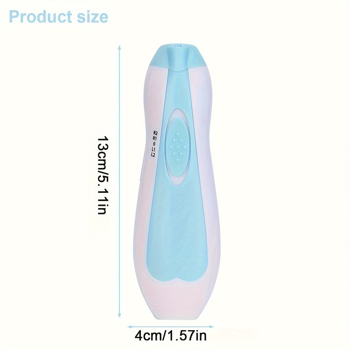 Electric Nail Sharpener Set - Multifunctional, Safe Nail Clippers for Youngsters - Pink/Blue, Battery-Powered (AA Batteries Not Included)