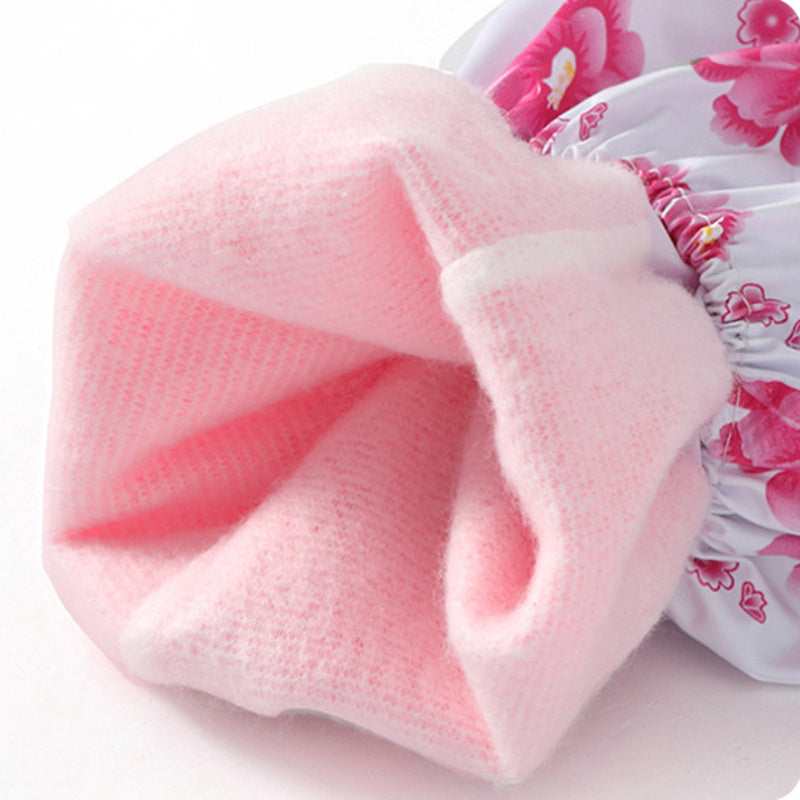 Kitchen Cleaning Long Sleeve Fleece - Lined Warm Gloves, Rubber Waterproof Kitchen Cuff Gloves for Cold Weather, Ideal for Laundry, Dishwashing & Household Chores, Kitchen Cleaning Gloves