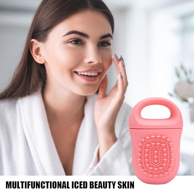 3-in-1 Facial Ice Roller – Cold Therapy Massager for Skin Tightening, Puffiness Relief & Relaxation