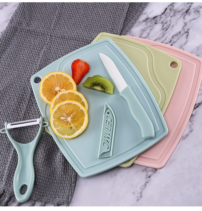 3 in 1 Chopping Board, Knife & Peeler Set