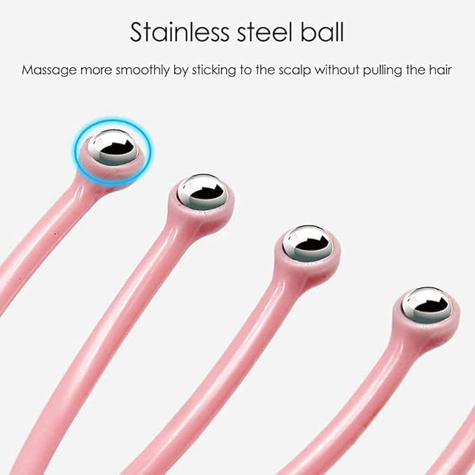 Five Claw Head Massager, 5 Roller Balls Prongs Scratcher Deep Relaxation, Head Scalp Massagers for Headache Relief, Scalp Stress Relax