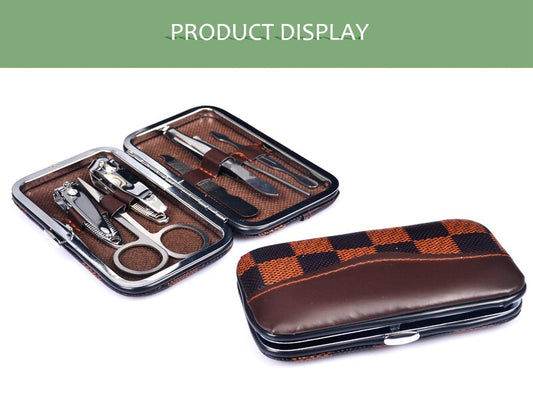 7 Pcs Stainless Steel Nail Tools (Random Prints)