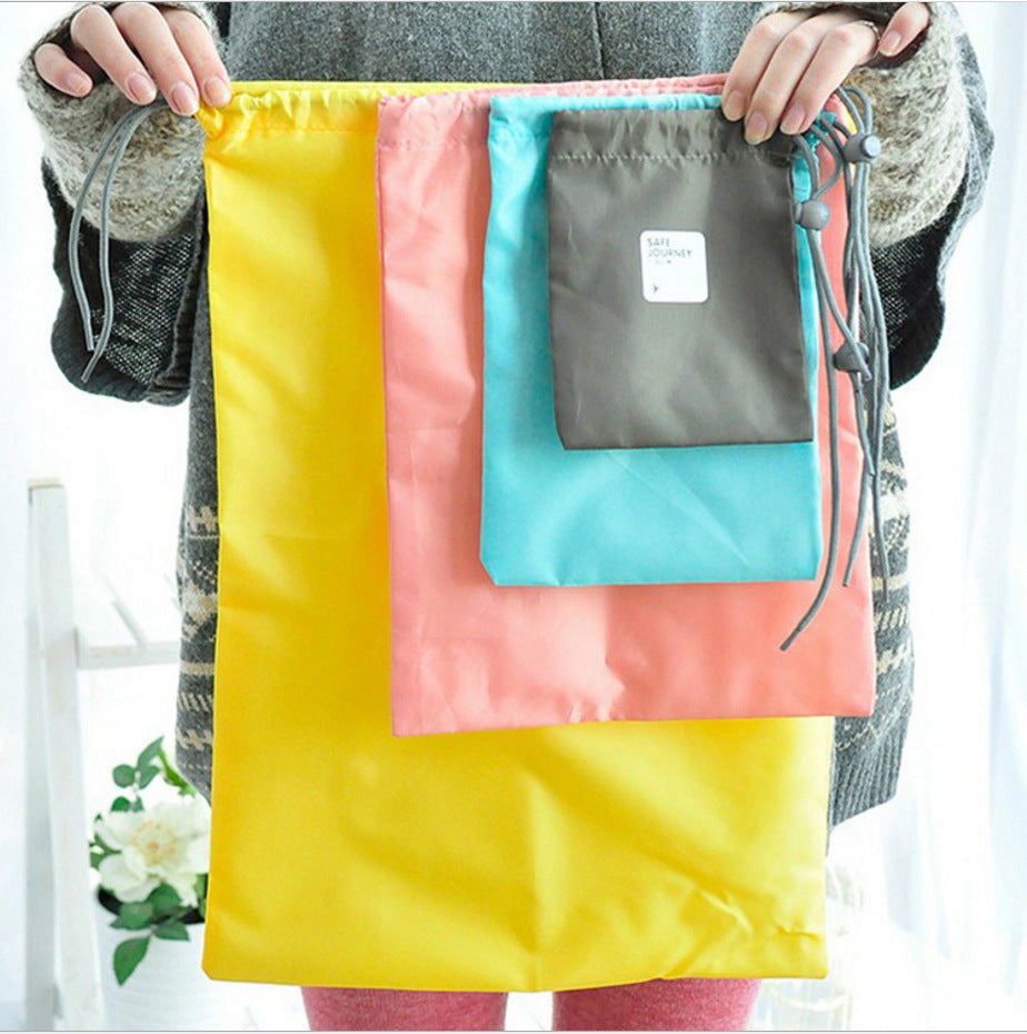 4 Pcs Waterproof Shoe & Laundry Bag