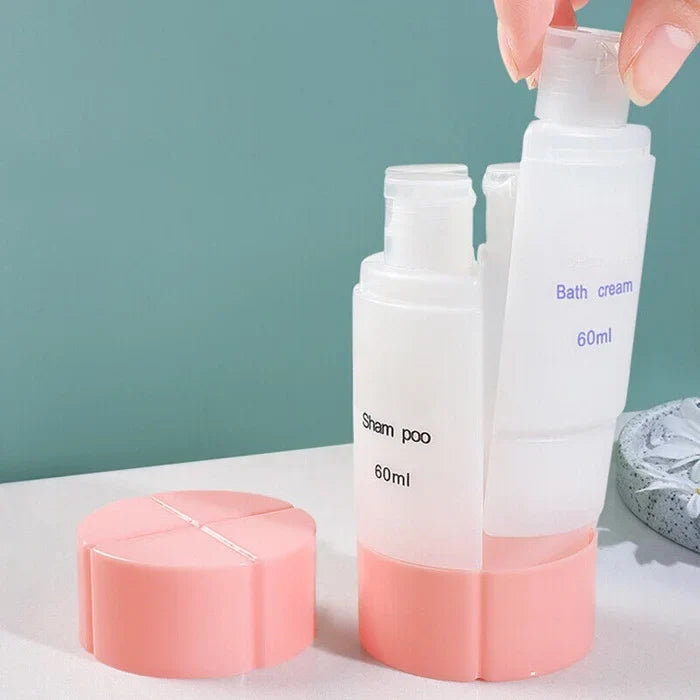 4 In 1 Mini Portable Shampoo Bottle (Random Colors)