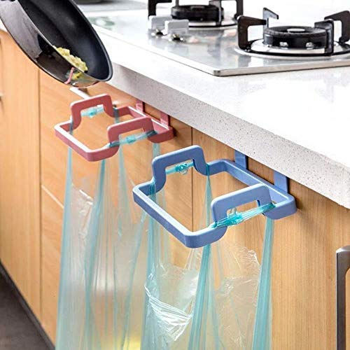 Garbage Bag Napkin Hanger, Kitchen Plastic Garbage Bag Holder, Dustbin, Towel Rack, Bathroom, Office ( Pack of 2Pcs, Only Hanger)