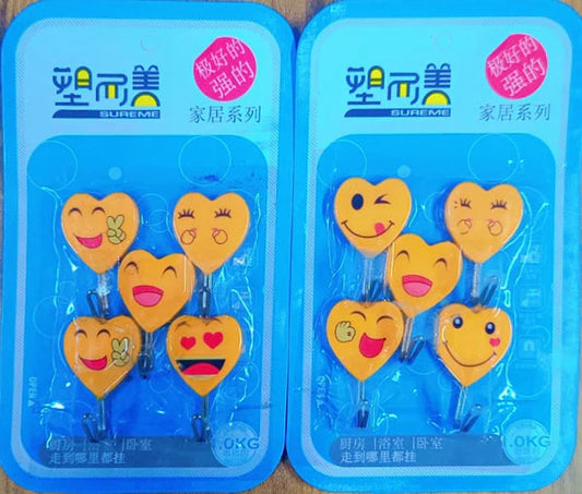 5 Pc Random prints ,Wall Hanging Hooks