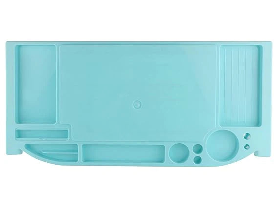 Desktop Organizer Rack Office Supply Holder/Office Computer Desk Supply Caddy Tray- Blue