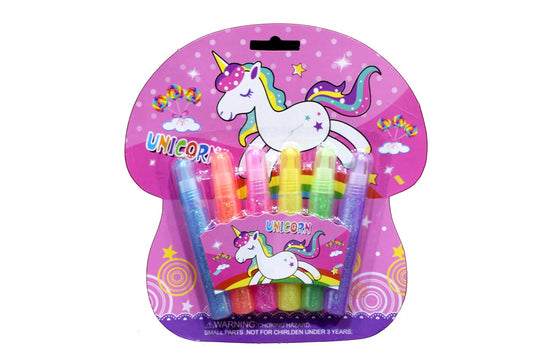 Random Design Glitter Glue (6Pcs)