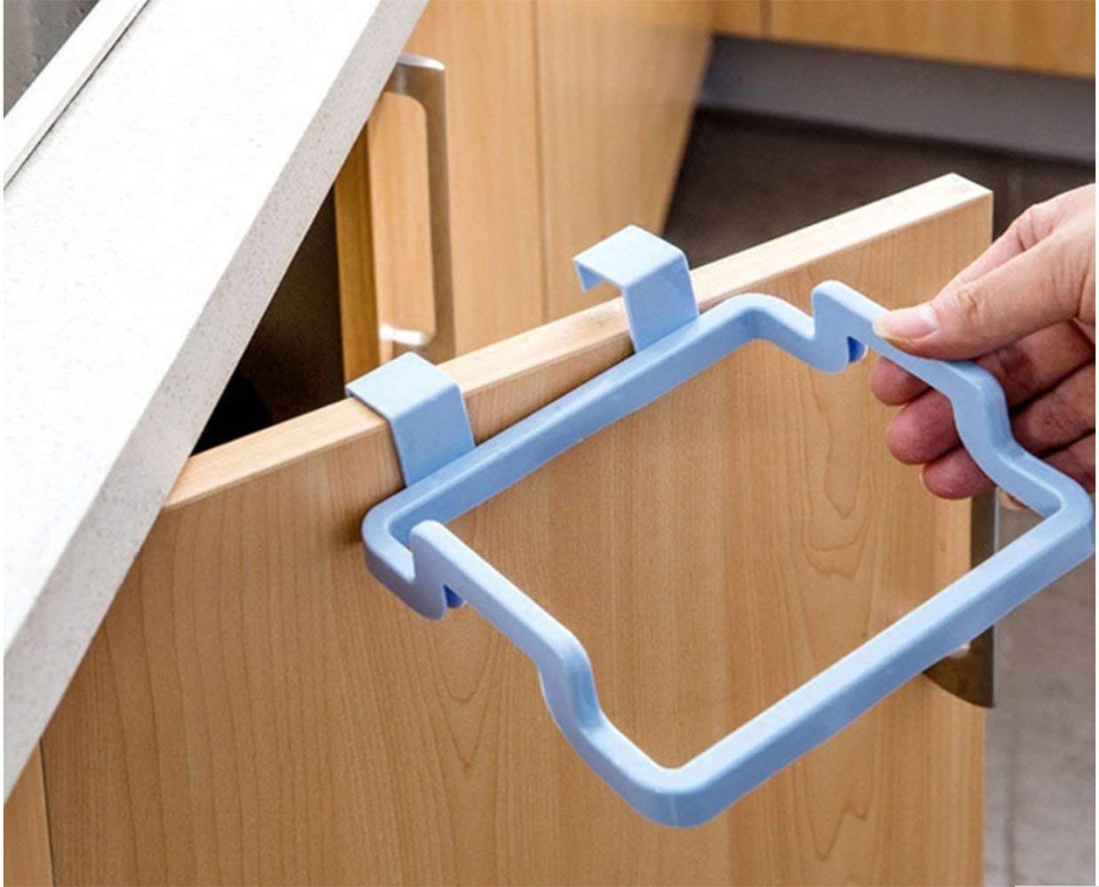 Garbage Bag Napkin Hanger, Kitchen Plastic Garbage Bag Holder, Dustbin, Towel Rack, Bathroom, Office, Schools - 1pc (Only Hanger)