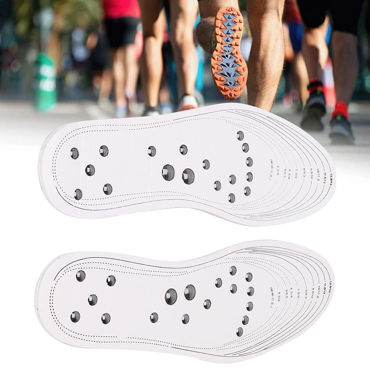 Magnetic Foot Acupressure Insoles/India Height Increase Device for Men and Women (1 pair)