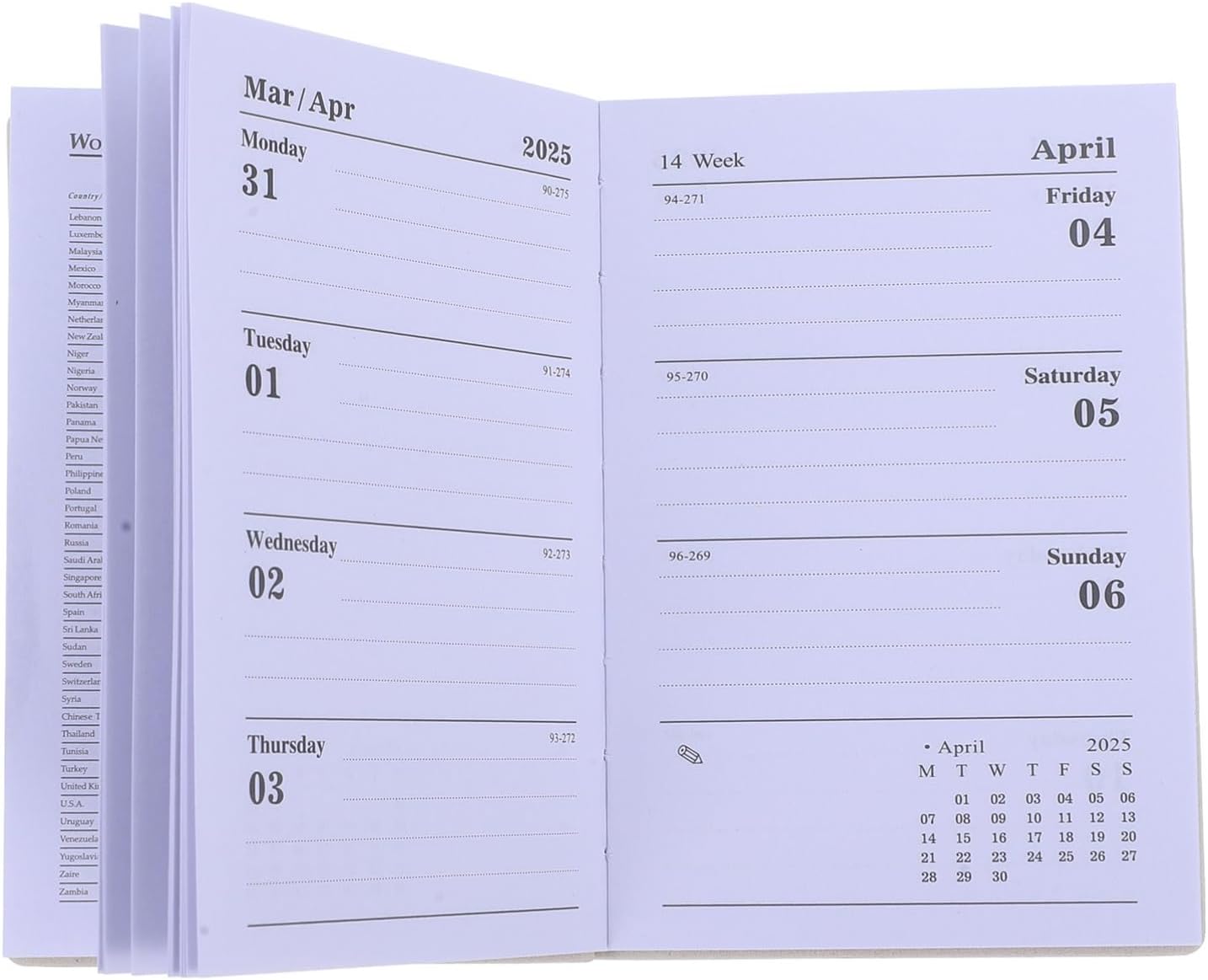 Pocket Planner 2025 – Weekly & Monthly Daily Planner 2025