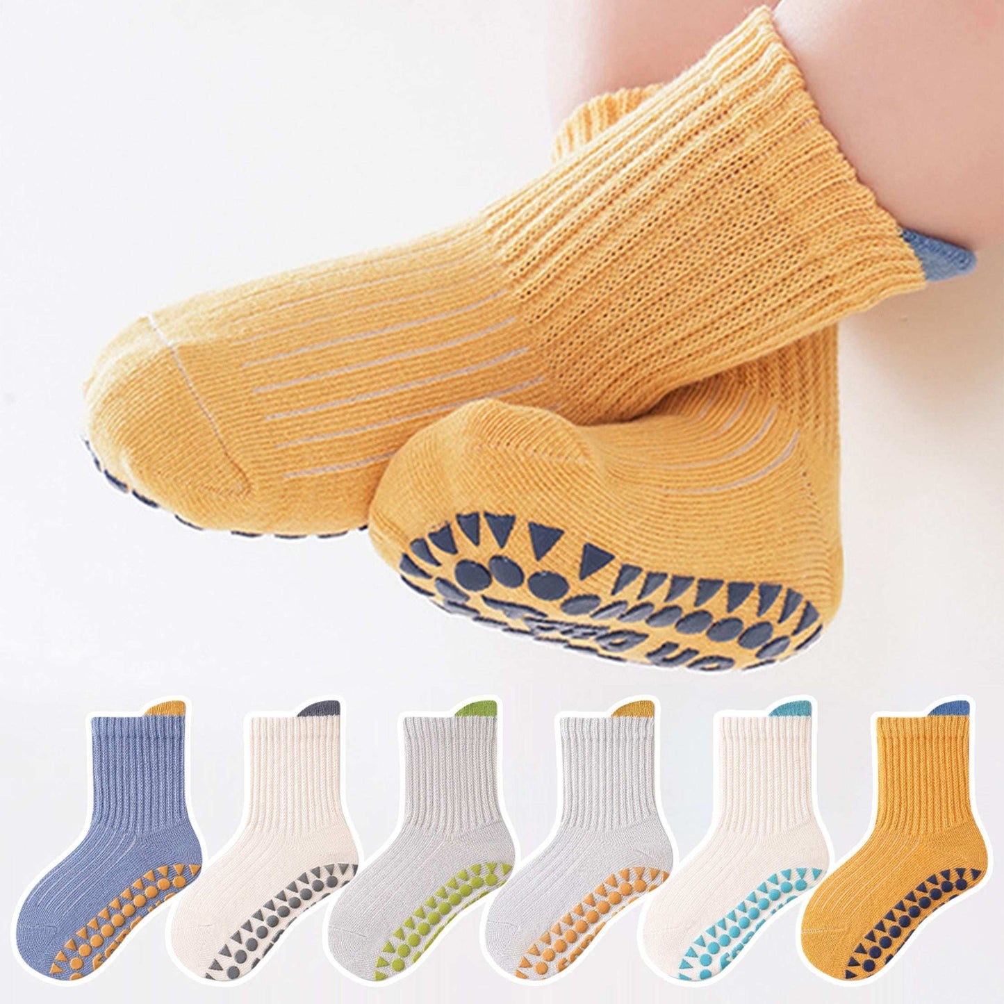 Non-Slip Floor Socks - Soft, Breathable Cartoon Design for Youngsters & Youngsters, Perfect for Indoor Wear, Youngsters Socks (Random Colors)
