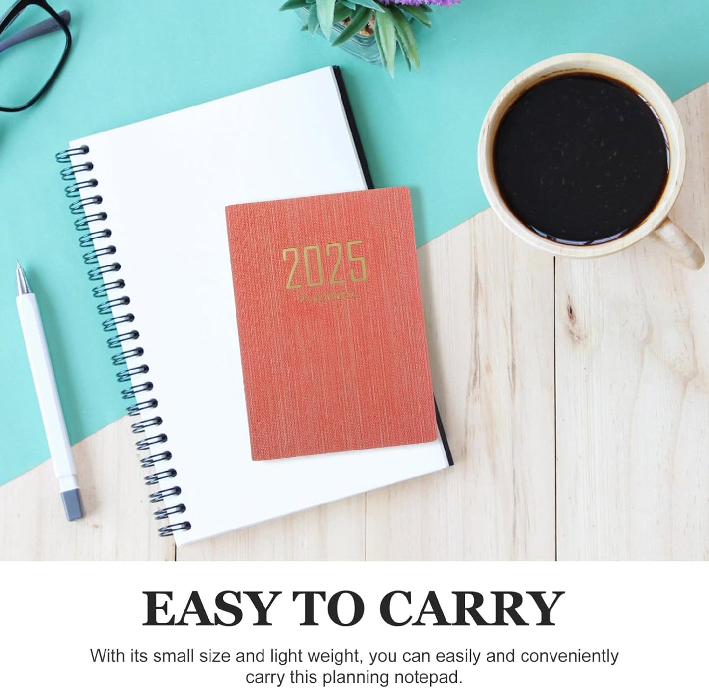 Pocket Planner 2025 – Weekly & Monthly Daily Planner 2025