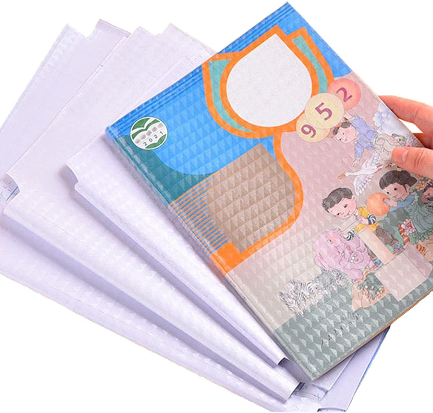 30pcs Transparent Sticker Book Covers in 3 Sizes (10 each: Small, Medium, Large) - Clear Matte Finish for Crafts & School Textbook