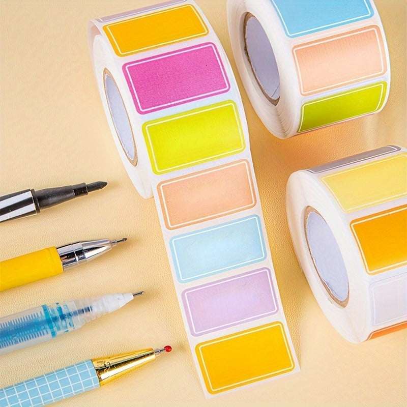 500 Color Label Stickers, suitable for all kinds of label stickers, for office and school supplies classification and marking, handwritten name tags