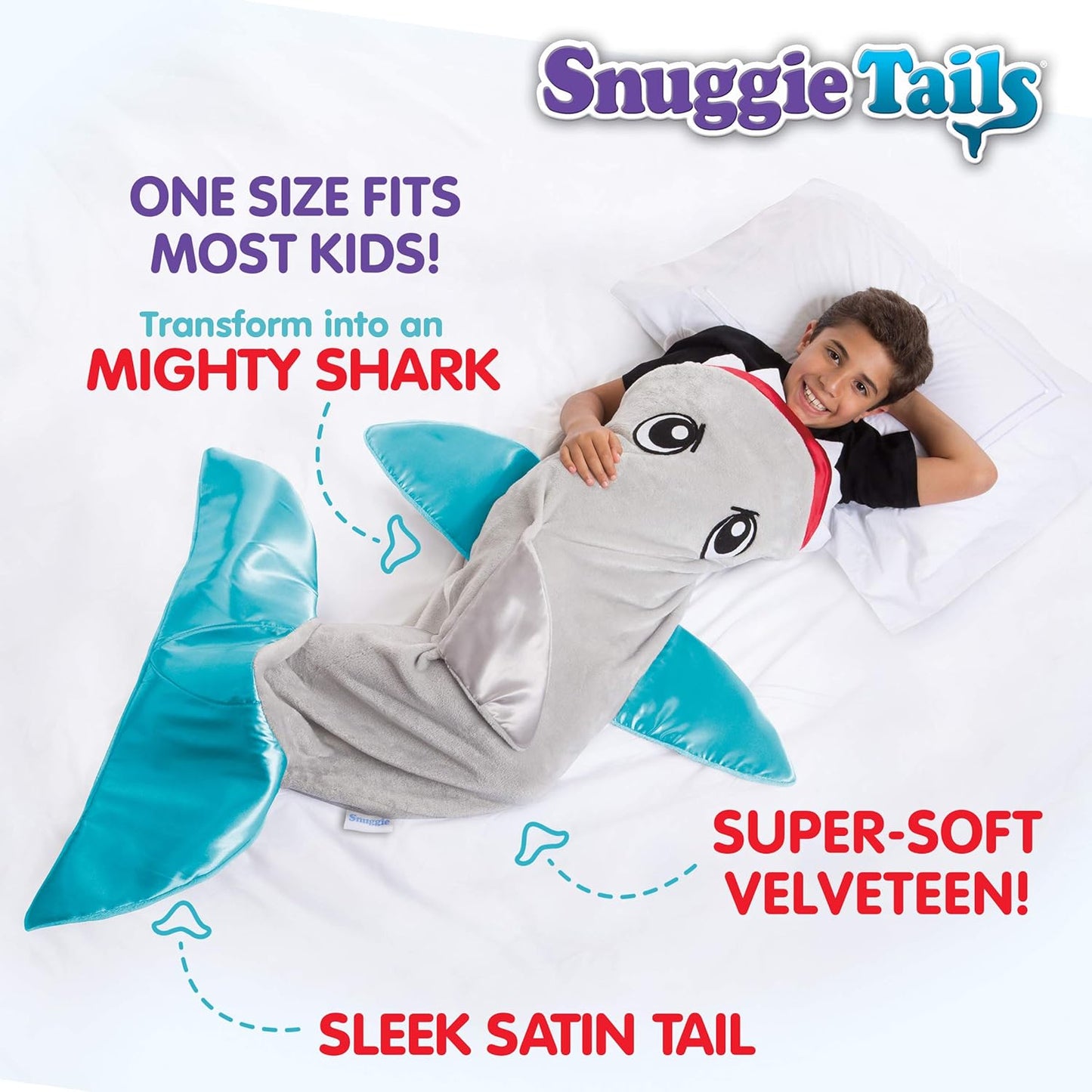 SHARK- Tails Comfy Cozy Super Soft Blanket for Kids
