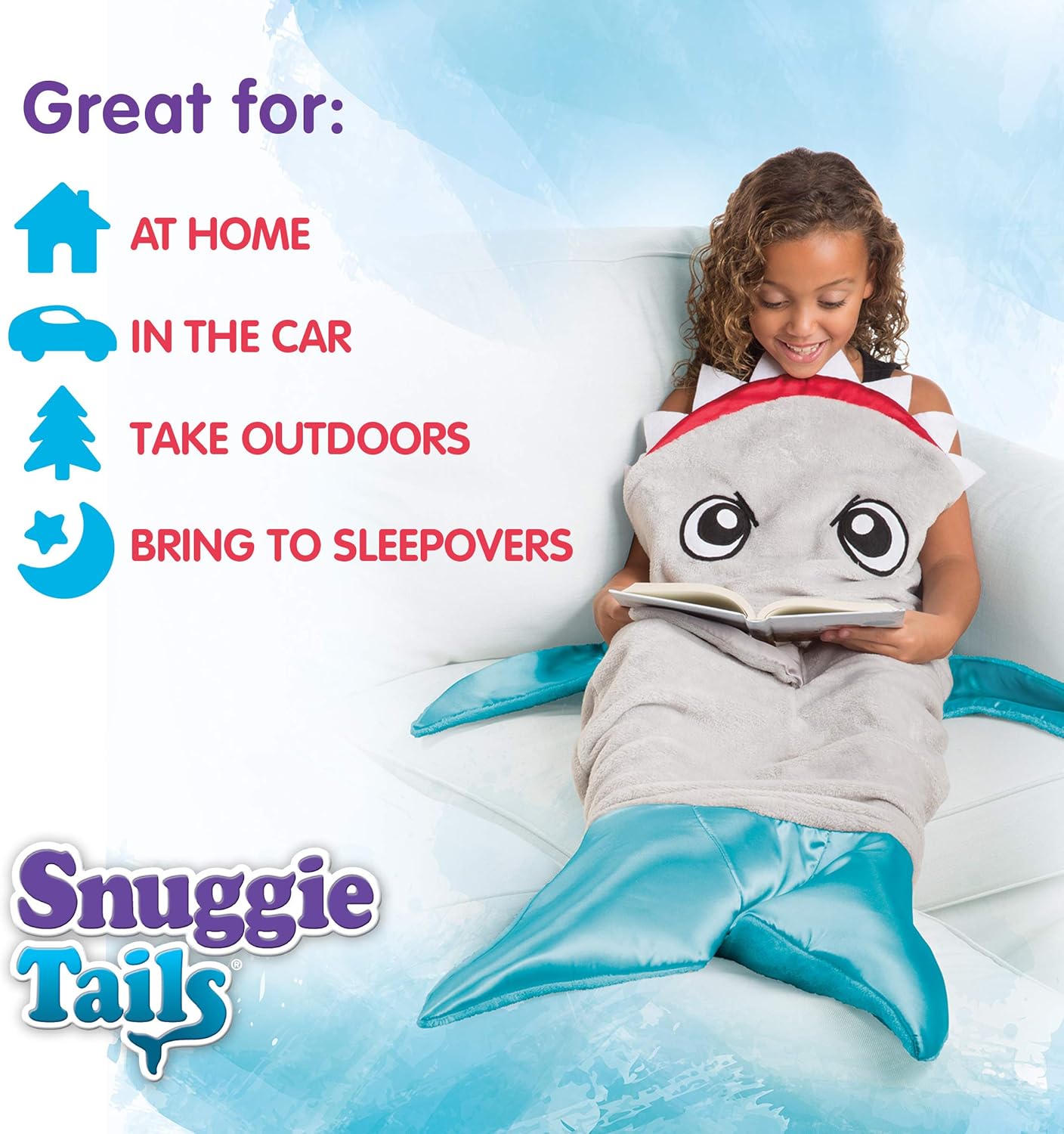 SHARK- Tails Comfy Cozy Super Soft Blanket for Kids
