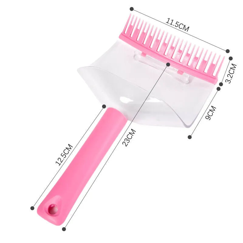 Home Haircut Bangs Guide Tool – 2-in-1 Comb and Face Shield for Safe & Precise DIY Fringe Trimming – Ideal for Women, Girls, and Stylists