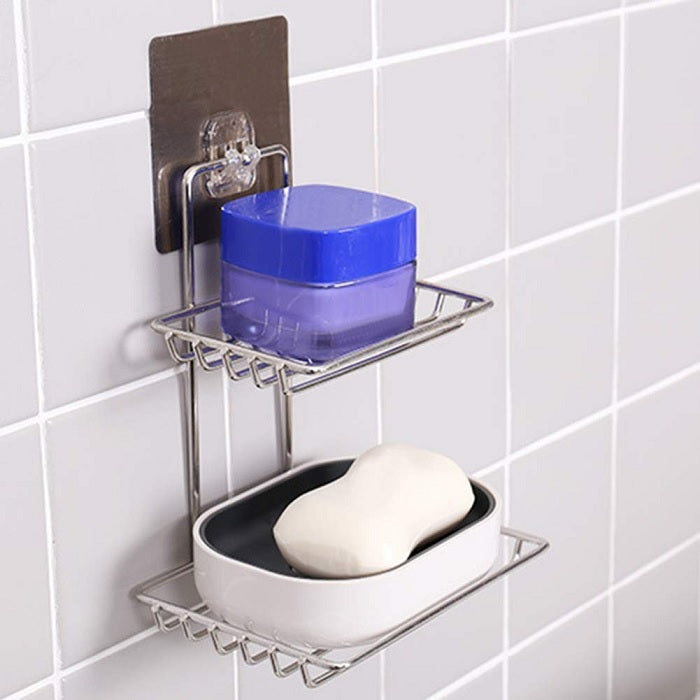 Double Layer Stainless Steel Soap Holder