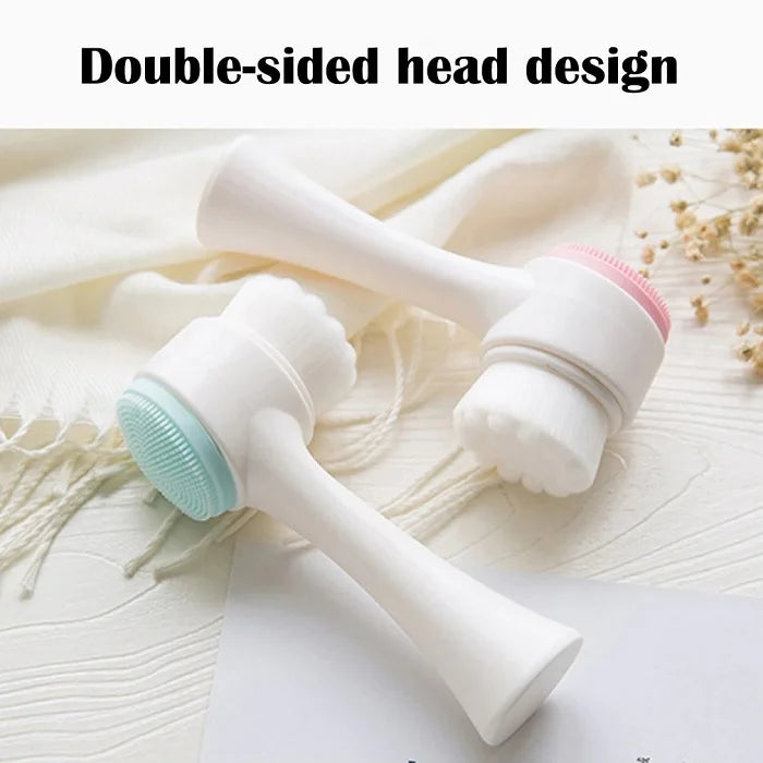 Double Sided Face Cleaning Brush