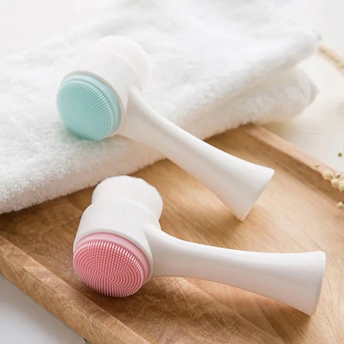 Double Sided Face Cleaning Brush