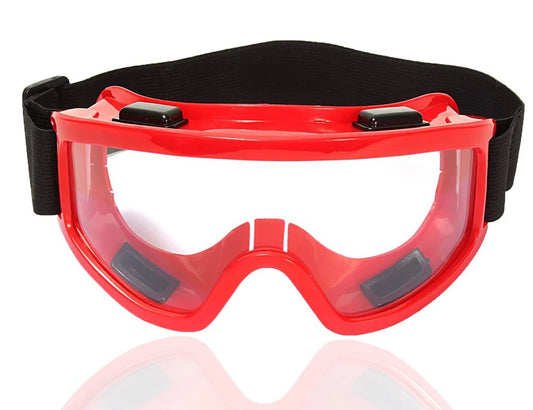 Adult Motorbike Motocross Atv/Dirt Bike Racing Transparent Goggles with Adjustable Strap