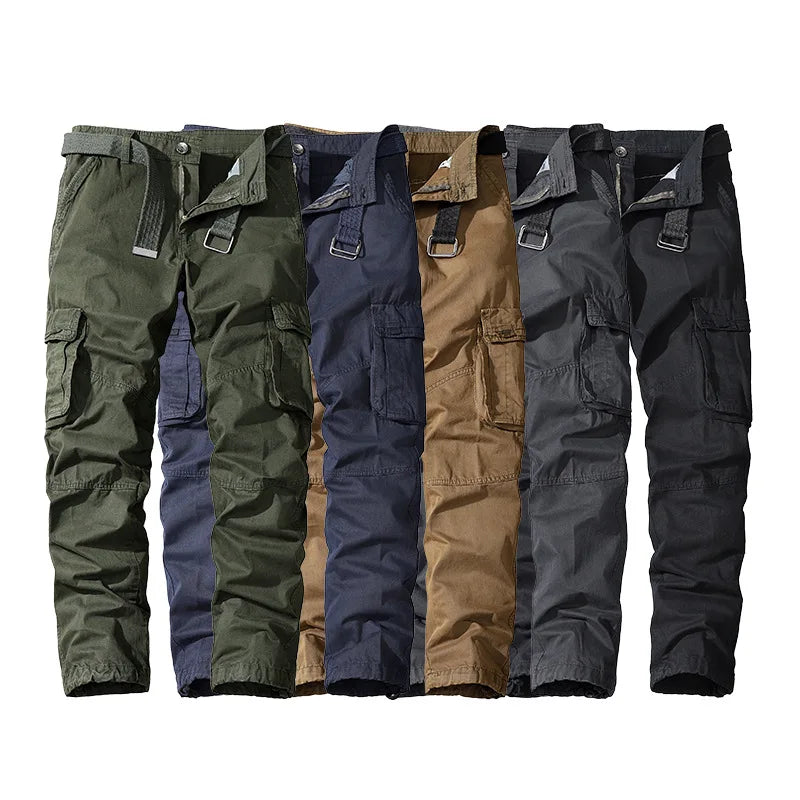 New Mens Tactical Pants Multiple Pocket Breathable Casual Pants Streetwear Army Urban Commuter Tacitcal Trousers Men Cargo Pants