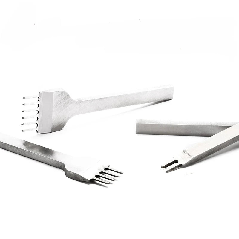 4Pcs/ set Leather Craft Tool Set Stainless Steel Hole Chisel Graving Stitching Punch Tools Kit 4 size for choose