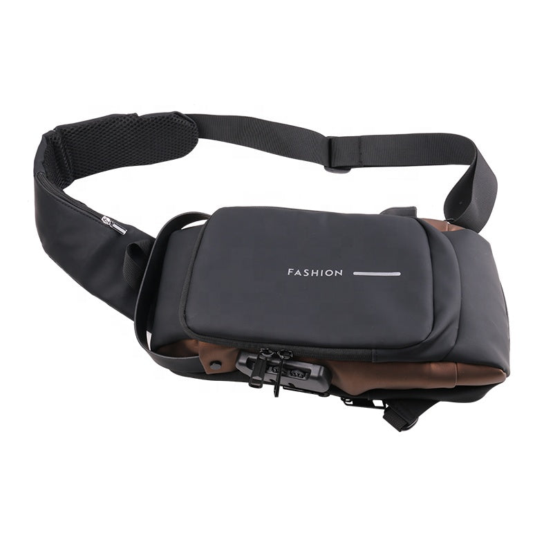 Men's Anti-Theft Chest Bag, Stylish Motorcycle & Casual Crossbody Backpack,