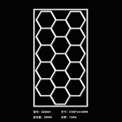 Luzes LED para carro cuidado, Auto detalhando oficina luz, GE8001, melhor venda