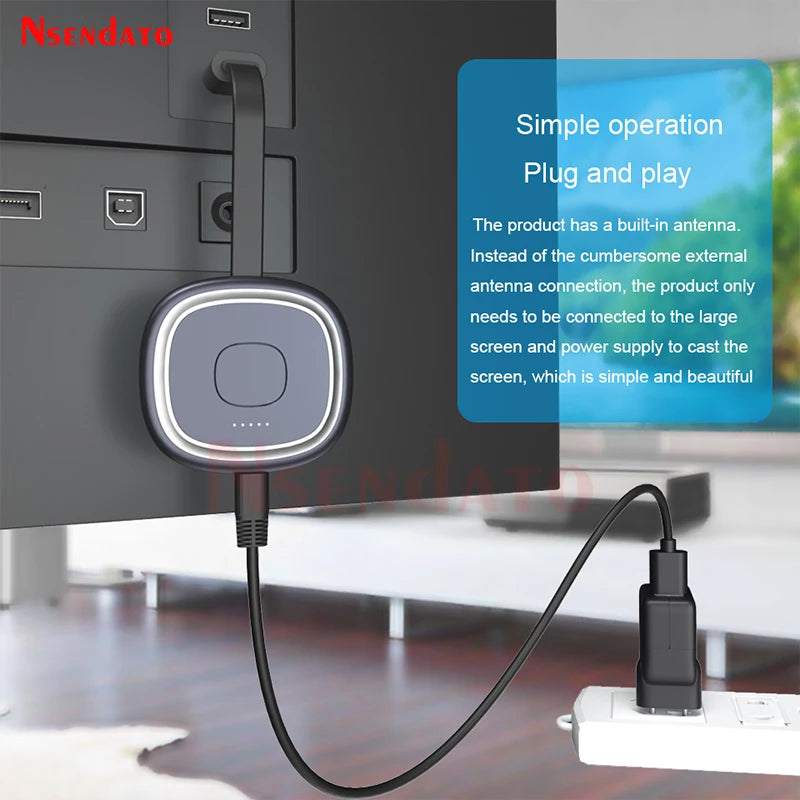 Mirascreen G20 Plus 5G ultra 4K Wireless HD TV Stick Adapter Wifi Display TV Receiver Dongle for Miracast airplay Monitor PC TV