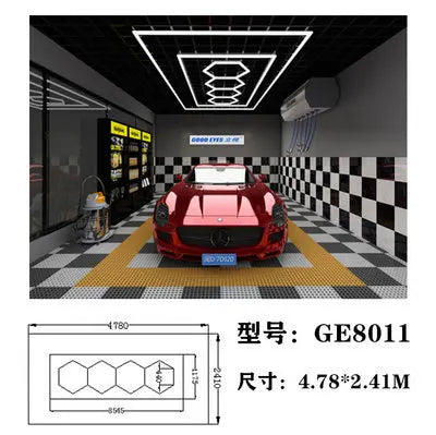 Luzes LED para carro cuidado, Auto detalhando oficina luz, GE8001, melhor venda