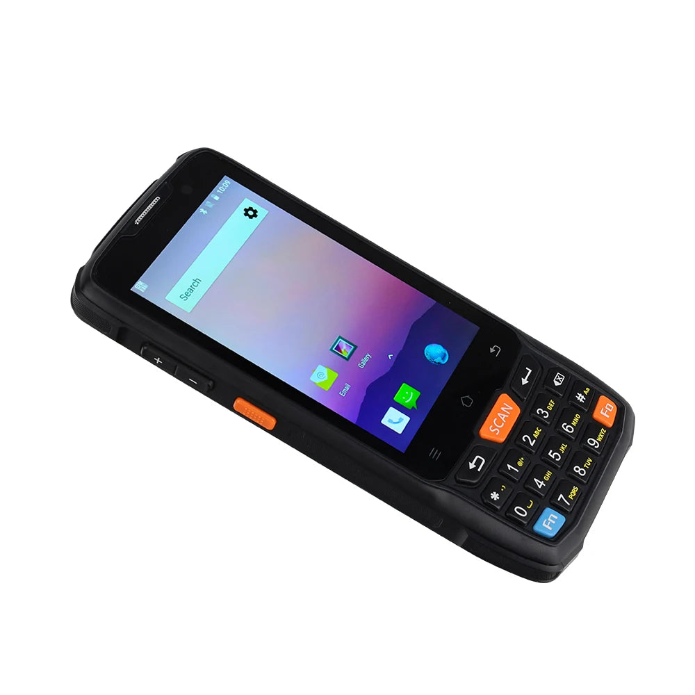 Caribe Rugged PDA  android barcode scanner 1D 2D with 4 inch touch screen Android 8.1 OS 4G  13.56 Mhz RFID Handheld