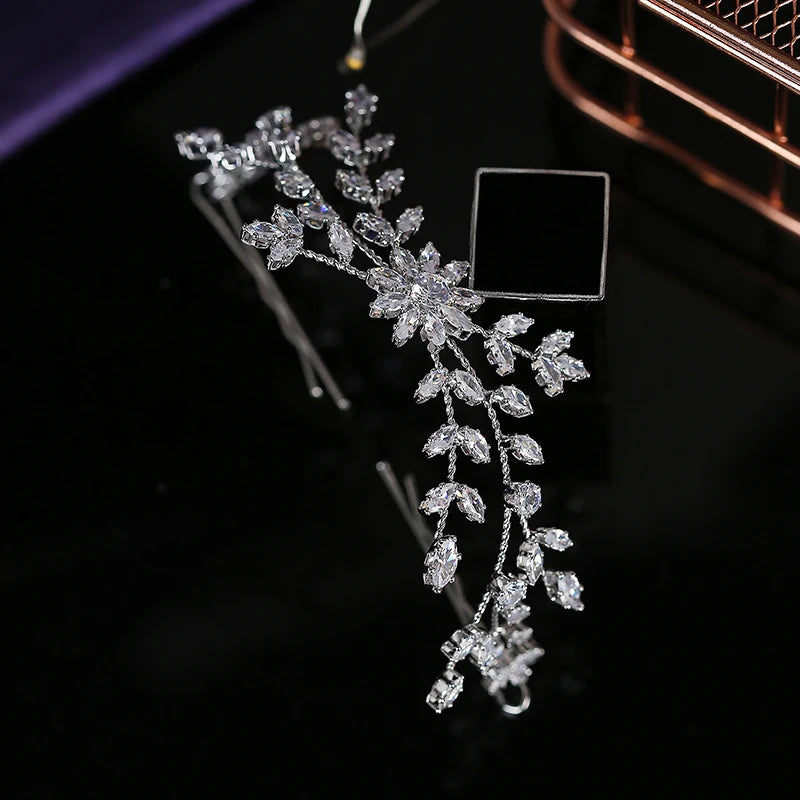 Crown HADIYANA Romance Bridal Headpiece Women Wedding Hair Accessories Hair Pins Zirconia luxury jewelry BC5669 Diadema Joya