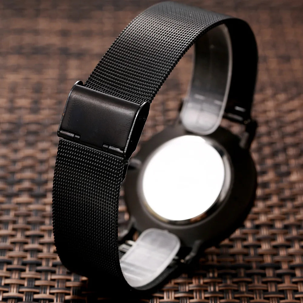 CLENEW ยี่ห้อธุรกิจแฟชั่นเรียบง่ายสบายๆ 2-pin นาฬิกาคนรักนาฬิกากันน้ำลึก