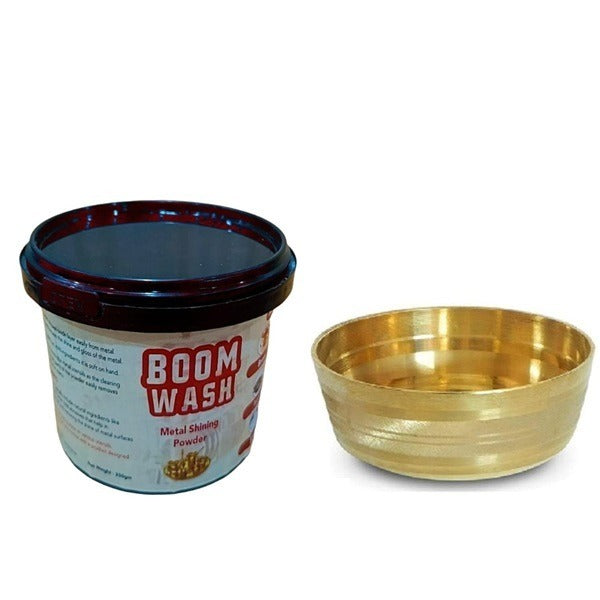 Boom Wash Metal Shining Powder, Copper, Brass, Steel, Silver, Aluminium and Iron Cleaner With Anti-Tarnish Cleaning Powder