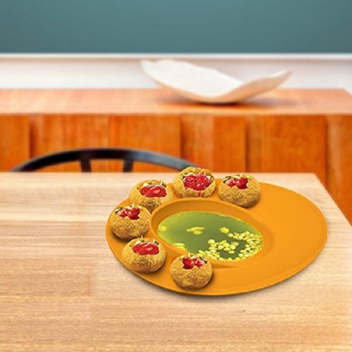 Panipuri Plate Random Colour [Buy 1 Get 1 Free]