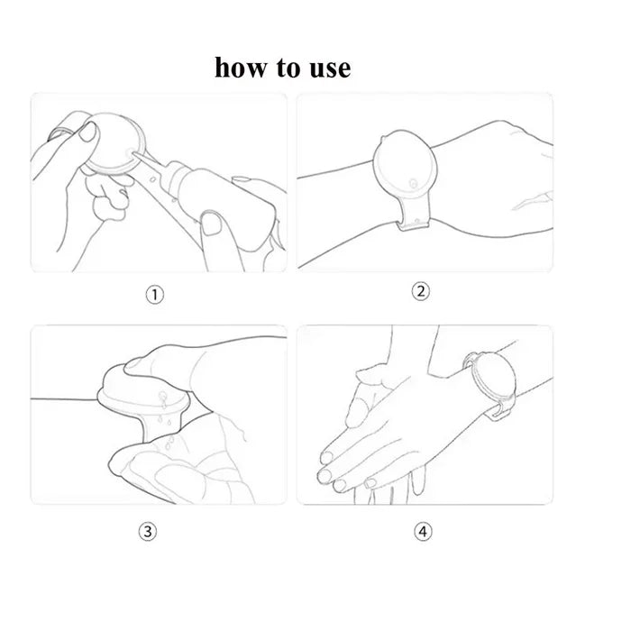 Silicone Hand Sanitizer Dispenser Bracelet