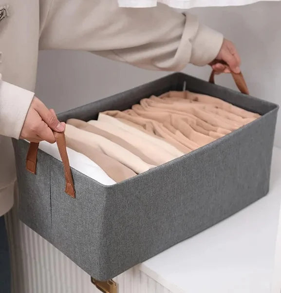 26L Collapsible Storage Basket with Steel Frame