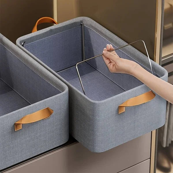 26L Collapsible Storage Basket with Steel Frame