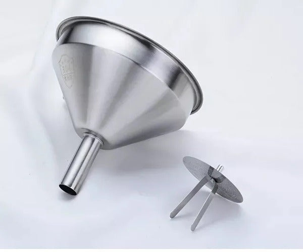 15cm Stainless Steel Oil Funnel With Filter