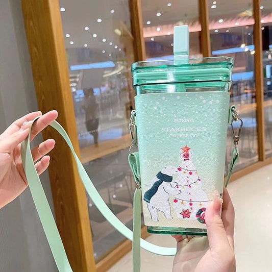 Star Plastic Tumbler, Transparent Plastic Printed Stars Tumbler Sipper
