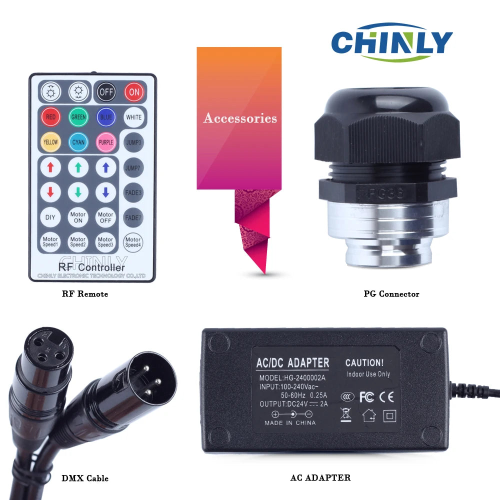 Twinkle Fiber Optic Light Source 50W Supported DMX512 Control Fiber Optic Engine Device with DMX Plug and RF Remote Controller