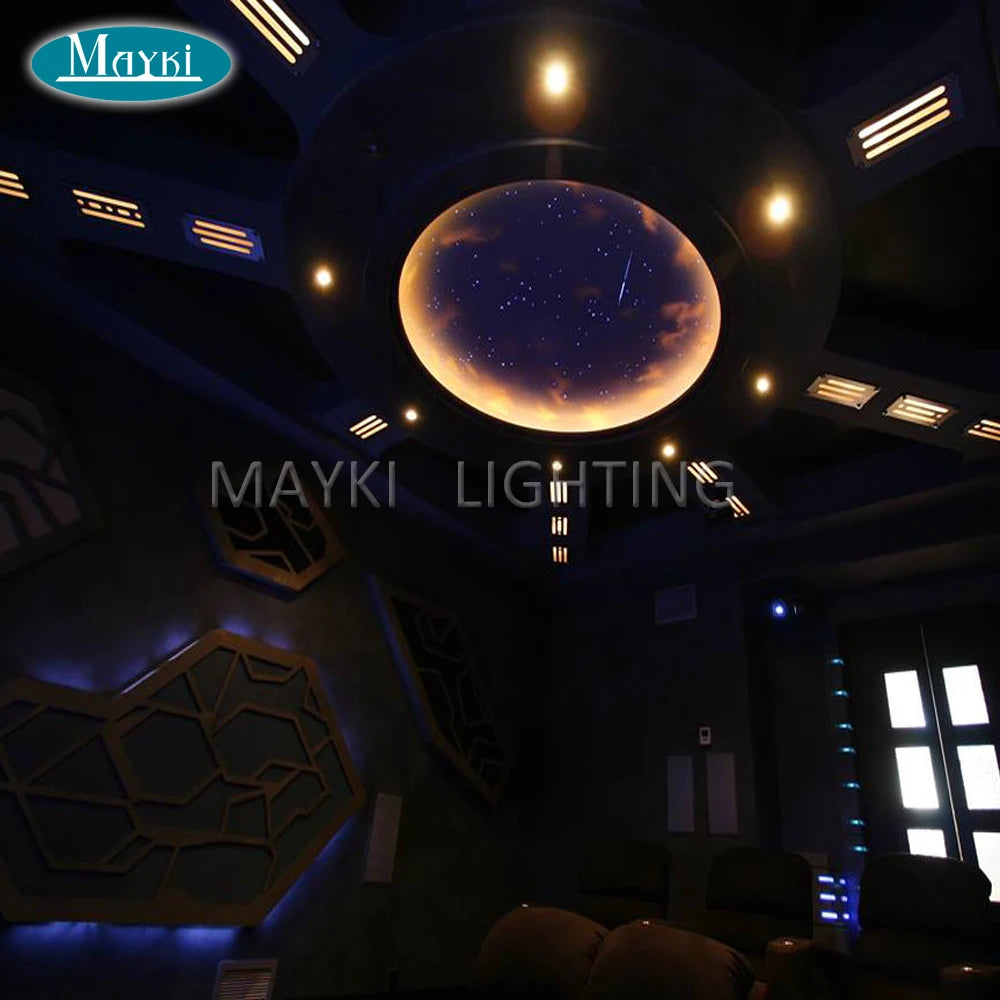 Motor de fibra óptica LED, cor branca, cintilação, cinema de teto doméstico, reunião, 5W, LEA-501