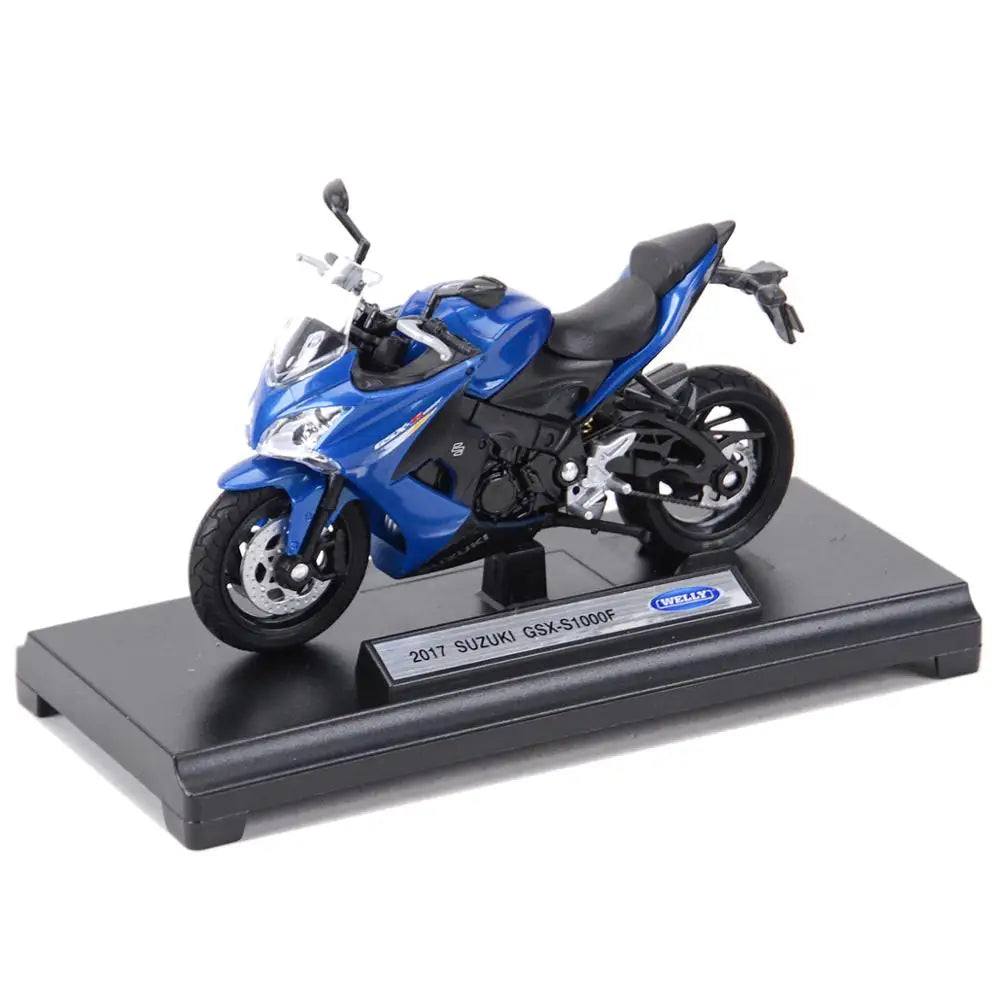 Welly 1:18 Suzuki 2007 GSX-S1000F Die Cast Vehicles Collectible Hobbies Motorcycle Model Toys